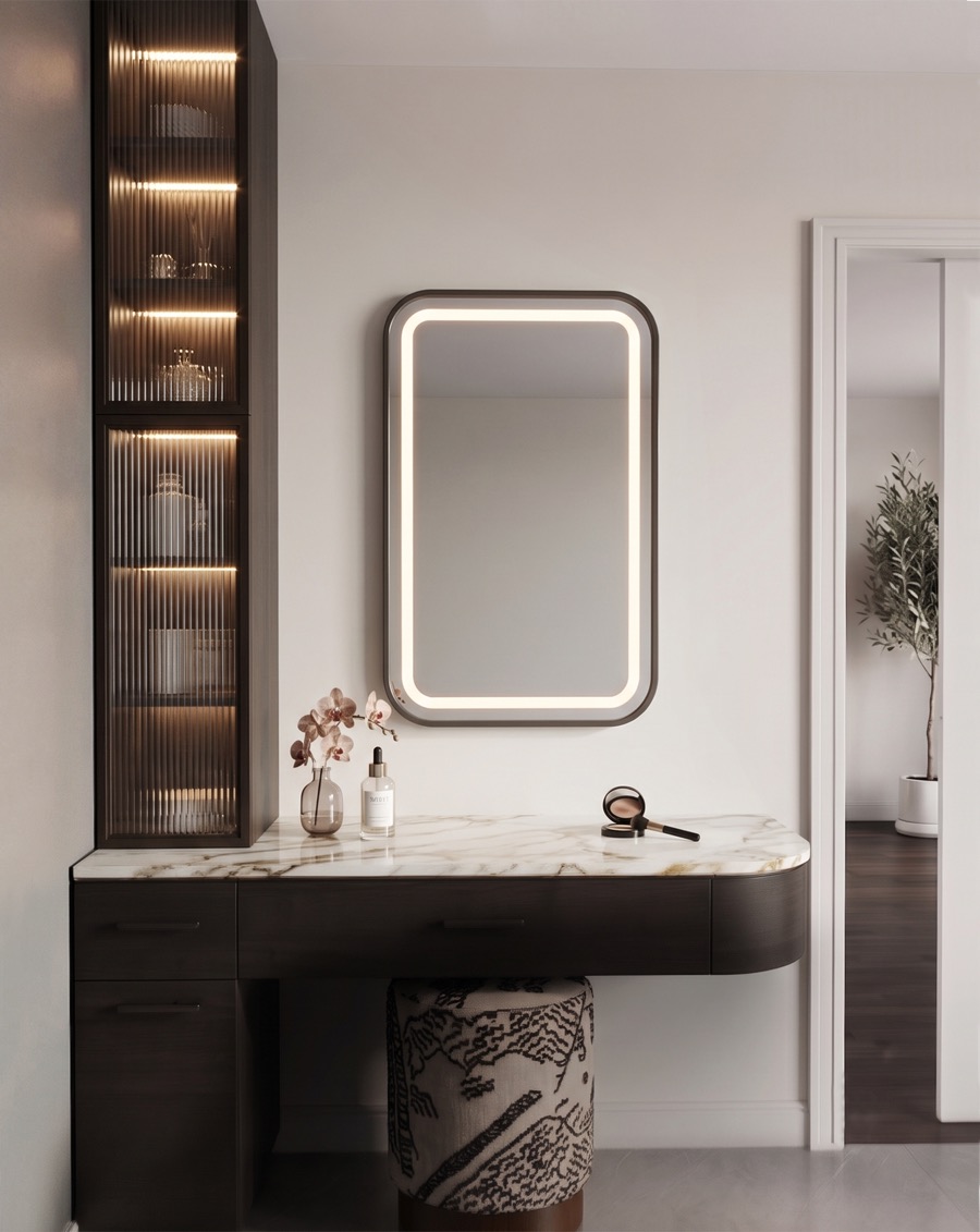 Shelly residence — bathroom vanity interior design
